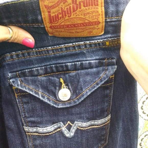 2076 Jeaniemade Size 30 Lucky Brand Bell-Bottoms - Picture 3 of 6